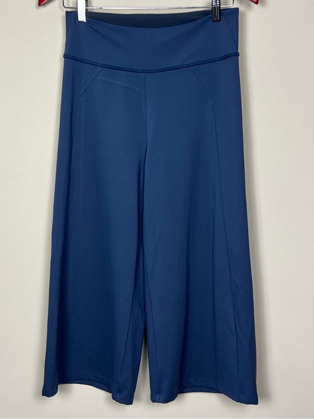 Patagonia Wide Leg Yoga Pants Blue High Rise Cropped Size Medium